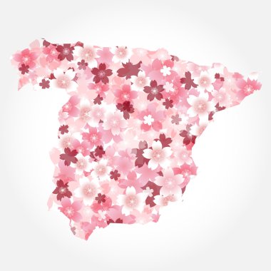 Spain　Map Country Cherry